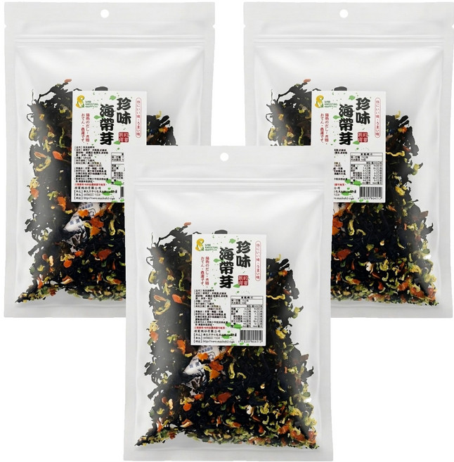 超賀 珍味海帶芽, 100g, 3包