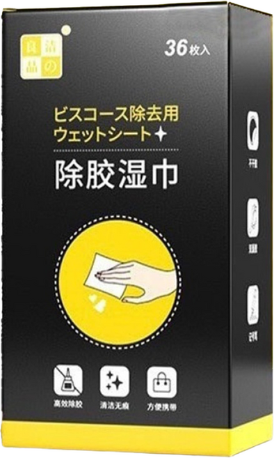 潔之良品 多用途除膠濕巾 36片 4盒, 1組