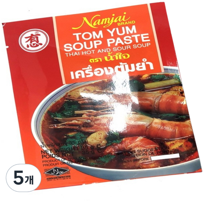 남자이 톰얌 스프페이스트, 35g, 5개