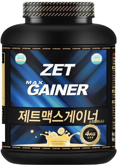 제트리션 제트맥스게이너 스위트바나나 게이너, 4kg, 1개