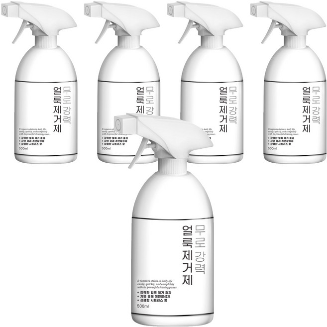 무로 강력 얼룩제거제, 500ml, 5개