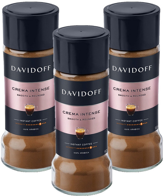 다비도프 크레마 인텐스 원두커피믹스, 90g, 3개, 1개입