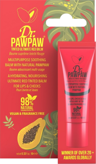 Dr.PAWPAW 台灣公司貨 熱戀紅潤色霜, 1個, 10ml, 紅色/果香