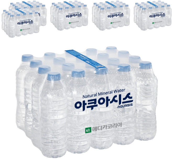 아쿠아시스 무라벨 생수, 500ml, 120개