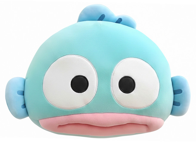 Sanrio 三麗鷗 人魚漢頓麻糬臉抱枕, 薄荷色