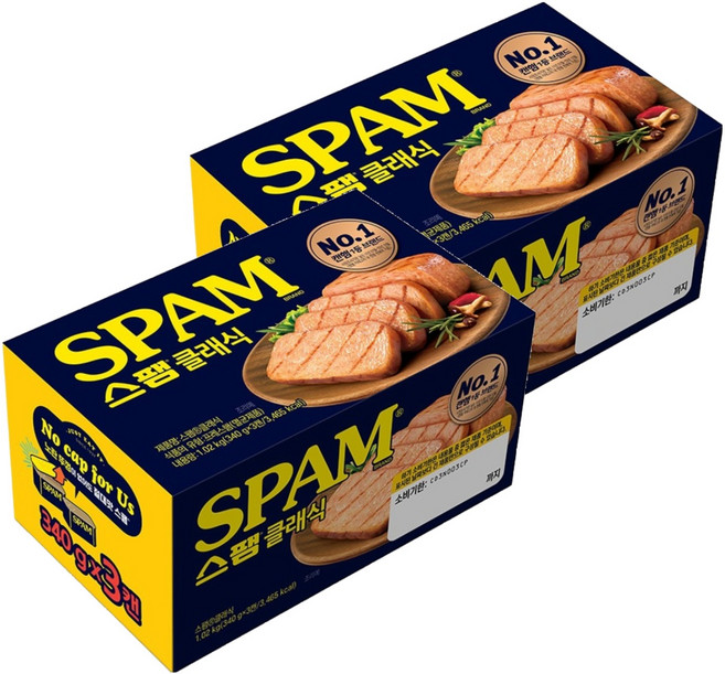 SPAM 經典午餐肉罐頭, 340g, 6罐