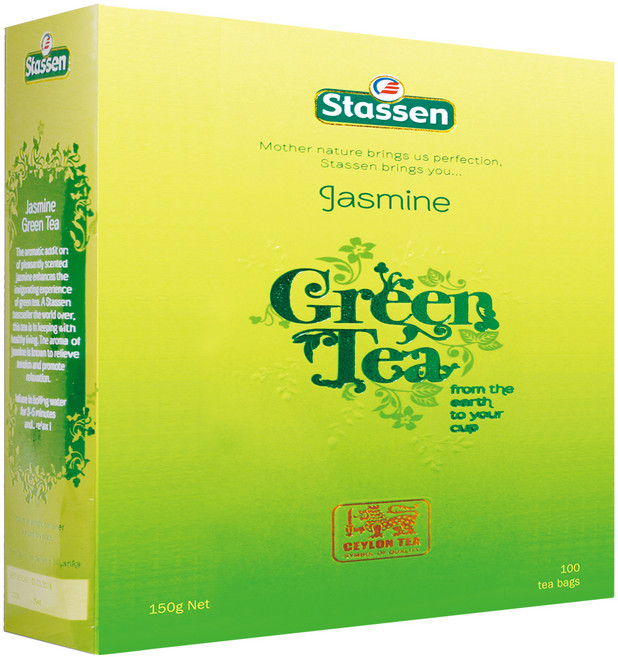 Stassen 司迪生 茉莉綠茶, 1.5g, 100包, 1盒