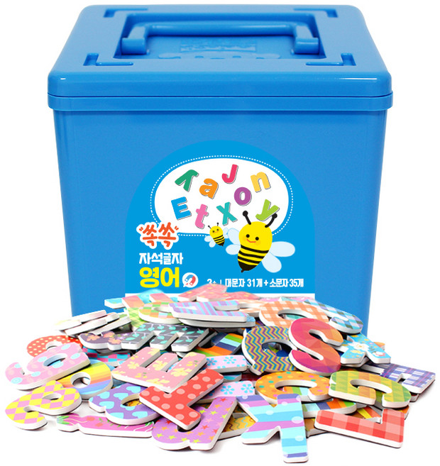 아리아띠 쏙쏙 자석글자 영어, 1세트, 66피스