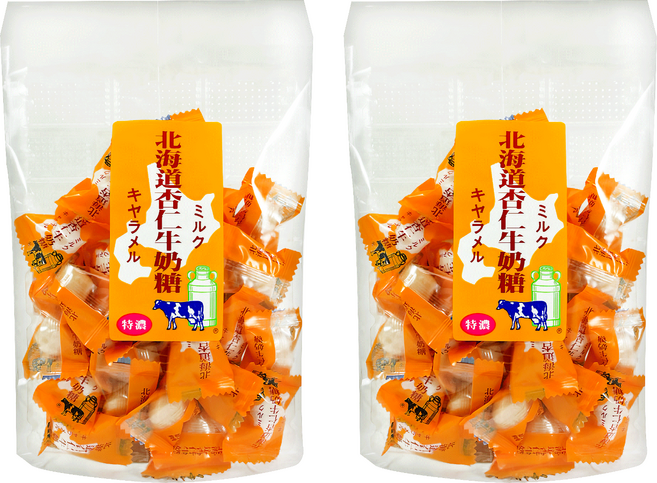 家和北海道 杏仁牛奶糖, 100g, 2袋