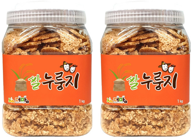 더맘 쌀 누룽지, 1kg, 2개