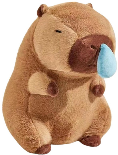 콧물 흘리는 카피바라 인형, 45cm, 혼합색상, 1개