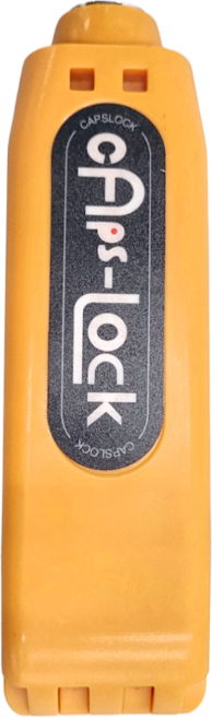 CAPSLOCK 免彎腰快鎖式機車防盜鎖 工程塑料ABS/全銅鎖芯 16x4.5x5.2cm, 鮮艷橘, 1個