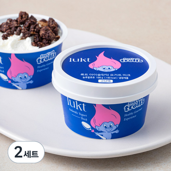 룩트 아이슬란딕 요거트 띠크 100g + 허니스틱 15g + 초코 클러스터 25g, 140g, 2세트