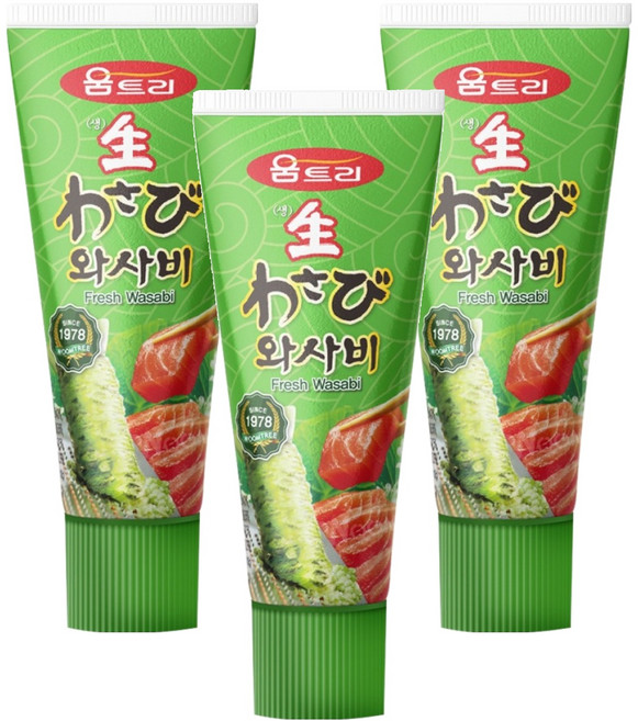 움트리 생 와사비, 120g, 3개