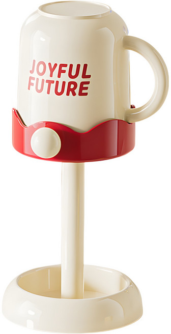 한봄누리 심플 양치컵 + 칫솔꽂이 + 컵 홀더 세면 세트, 빨강 + 하양, 1세트