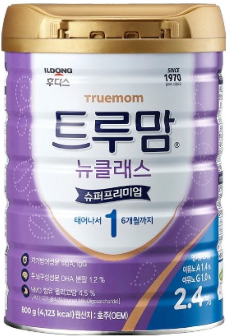 트루맘 뉴클래스 슈퍼프리미엄 분유 1단계, 800g, 1개