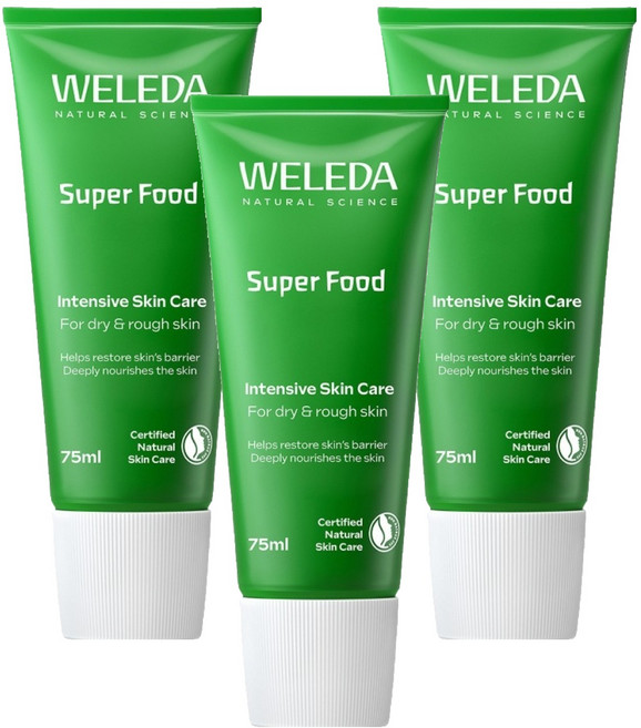WELEDA 薇蕾德 超級食物乳霜, 3個, 75ml
