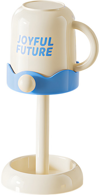 한봄누리 심플 양치컵 + 칫솔꽂이 + 컵 홀더 세면 세트, 파랑 + 하양, 1세트