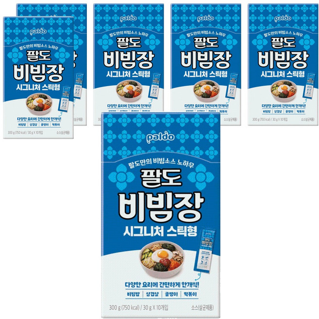 팔도 비빔장 시그니처 스틱형 10p, 300g, 6개