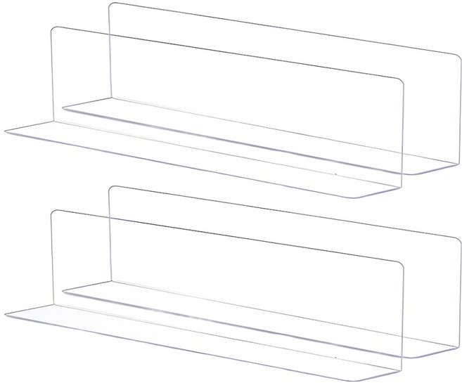 니즈팩 쇼파밑 가림막 40 x 4 x 12cm, 투명, 4개