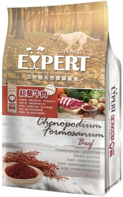 福壽實業 EXPERT 艾思柏 成犬專用配方飼料, 紅藜牛肉, 1.5kg, 1袋