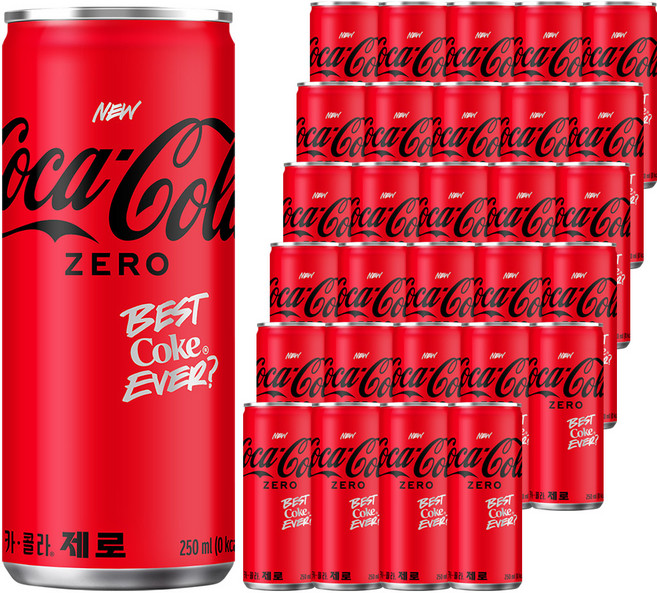 코카콜라 제로, 250ml, 30개