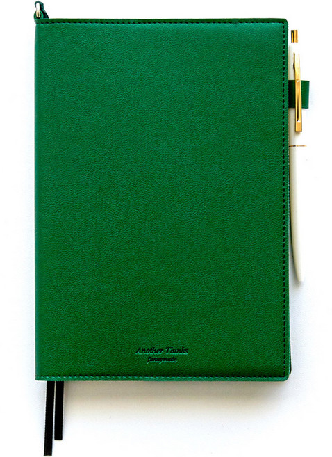 퍼니메이드 오브제 가죽 만년 다이어리 + 볼펜 세트, 포레스트그린, 1세트