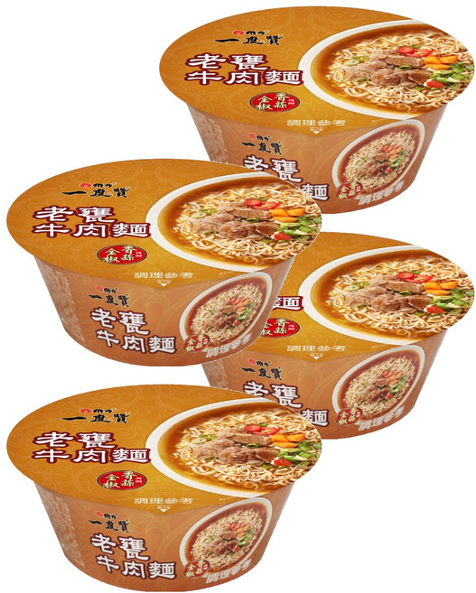 維力 一度贊 老甕牛肉麵 185g, 4入