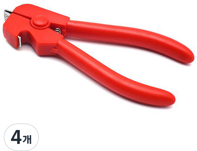 키친하우스 다용도 꼬막까개, 레드, 4개