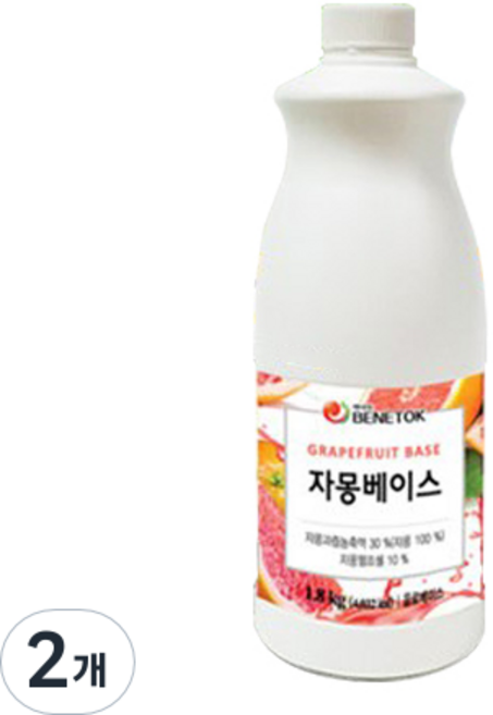 베네톡 자몽 베이스 농축액, 1.8kg, 2개