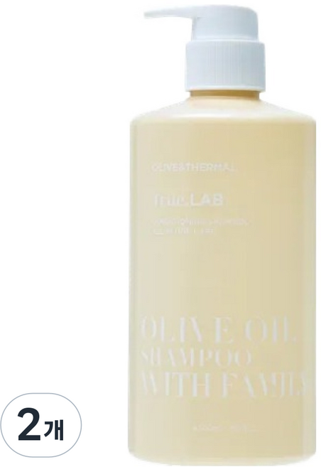정직한실험실 올리브 오일 샴푸 위드 패밀리, 2개, 500ml