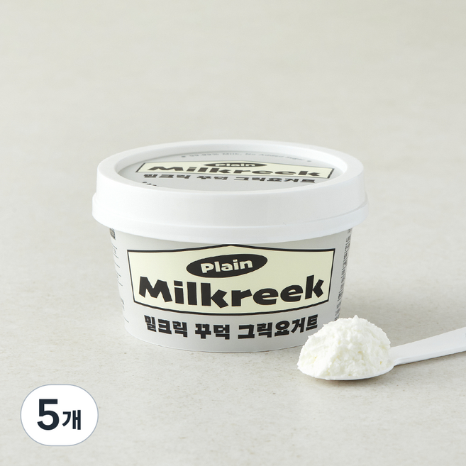 밀크릭 꾸덕 그릭 요거트, 100g, 5개