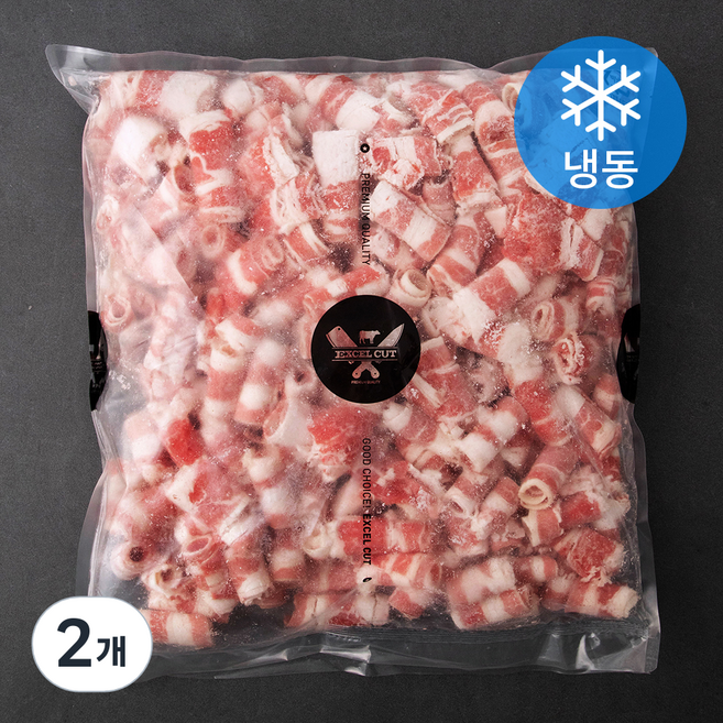 엑셀컷 우삼겹 돌돌이 2mm (냉동), 3kg, 2개