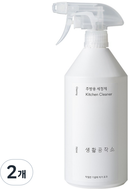 Saengong 生活工作所 廚房用清潔劑, 2個, 750ml