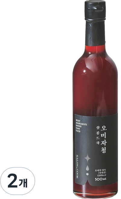 살롱드쿡 문경 오미자청, 500ml, 1개입, 2개
