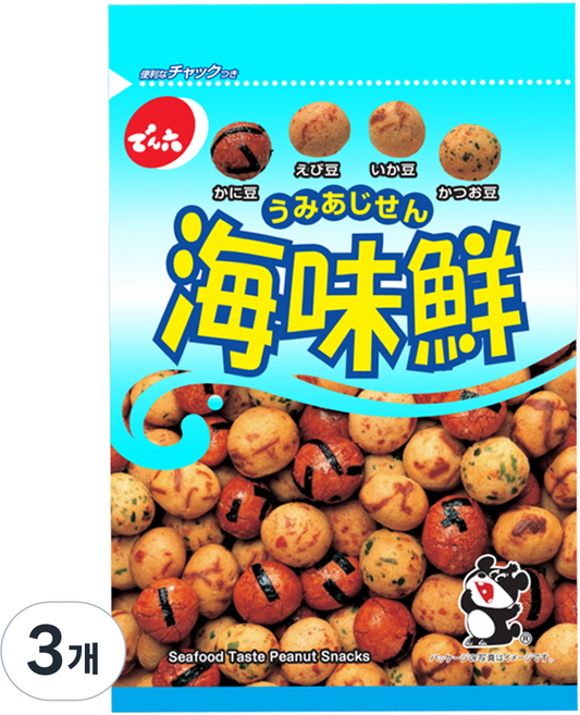 덴로쿠 우미 아지 센 스낵, 3개, 64g