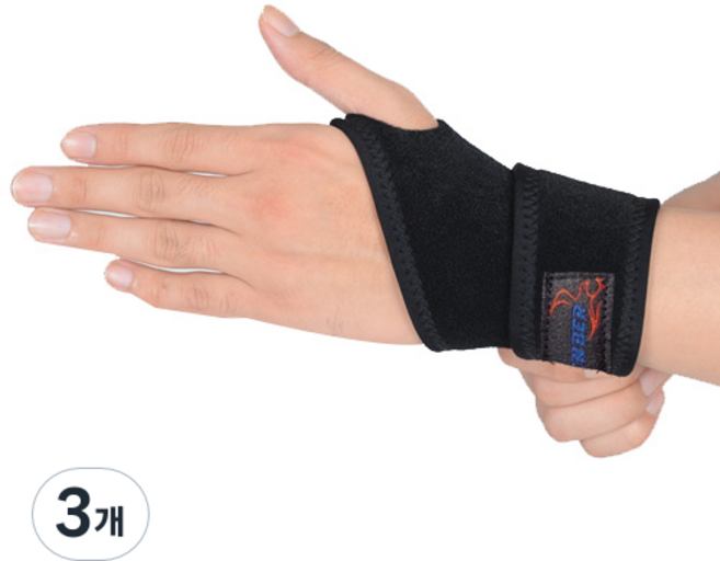 쎈버 손목보호대, 혼합 색상, 3개