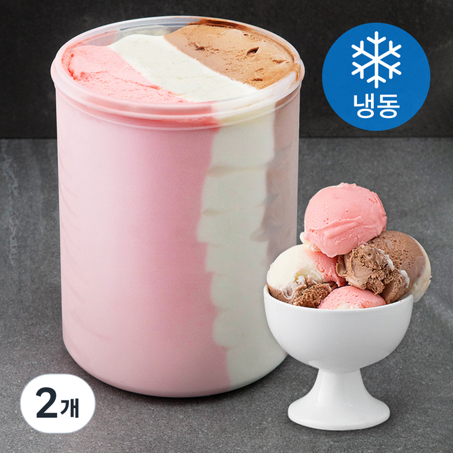 하이디 알프스 삼색 빙과 (냉동), 10L, 1개입, 2개