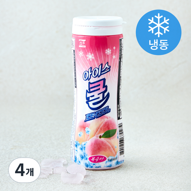 서주 아이스쿨 복숭아 (냉동), 200ml, 1개입, 4개
