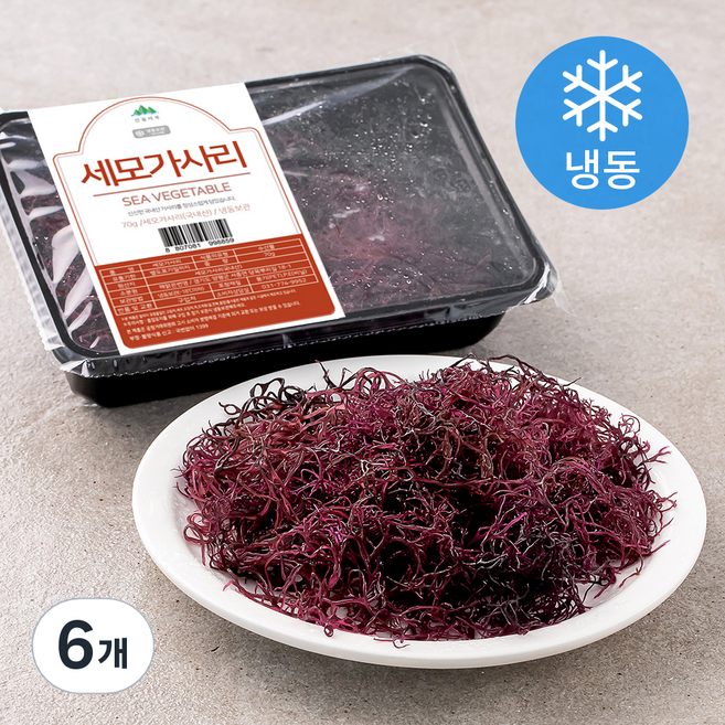 산골어부 세모가사리 (냉동), 70g, 6개