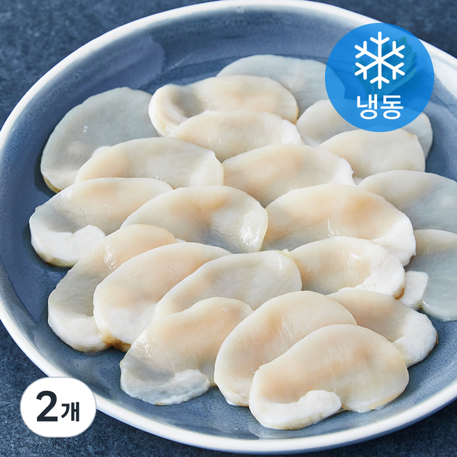 국내산 송도씨 키조개 관자 슬라이스 5~6미 (냉동), 300g, 2개