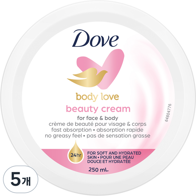 도브 뷰티 크림, 250ml, 5개