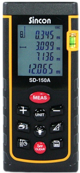 신콘 디지털 레이저 거리측정기 SD-150A, 혼합색상, 1개