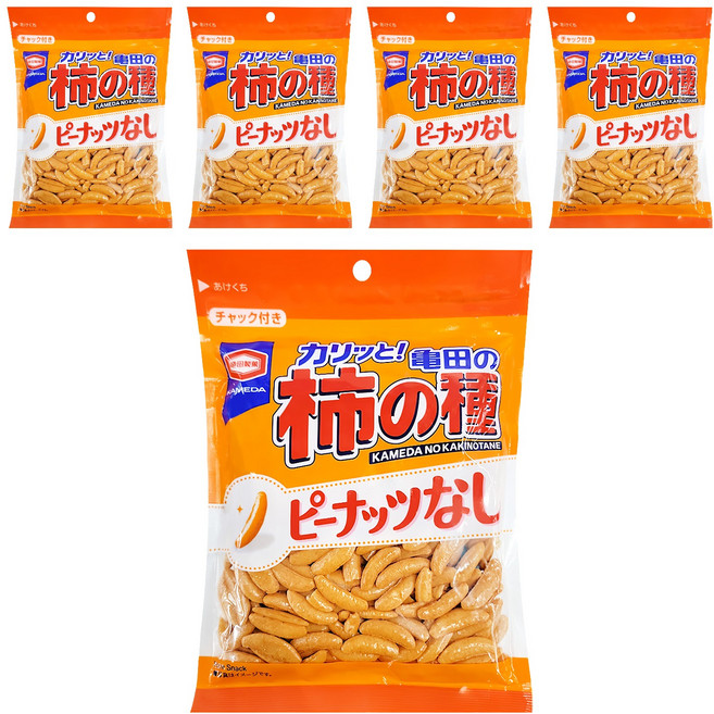 龜田製菓 柿之種 柿種米果, 100g, 5個
