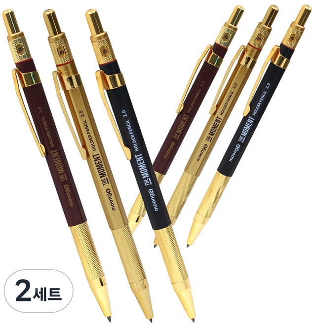 뭉구 더모먼트 홀더 샤프 2.0mm, 2mm, 12개