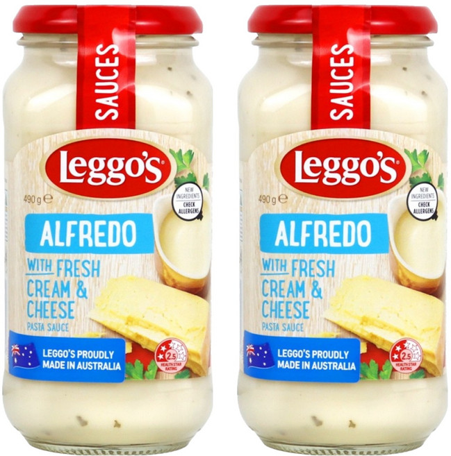 Leggo's Alfredo鮮奶油起司義大利麵醬, 490克, 2個
