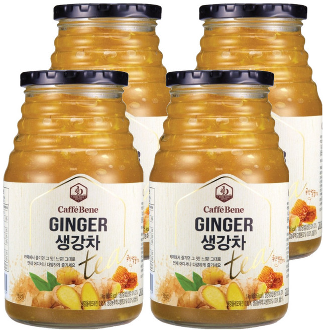 카페베네 과일청 생강차, 4개, 1kg, 4개, 1개입