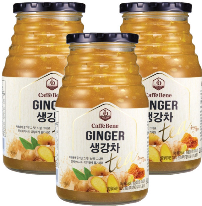 카페베네 과일청 생강차, 1kg x 3개, 1kg, 3개, 1개입