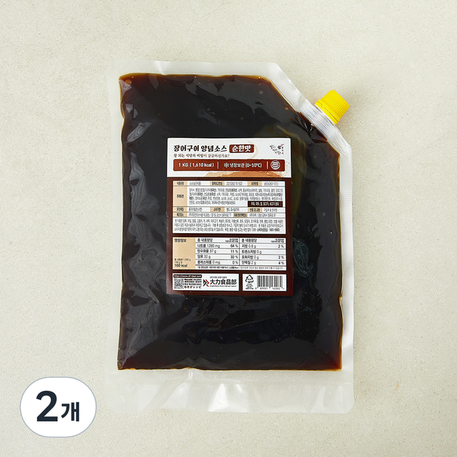 잘식비 장어구이 양념소스 순한맛, 1kg, 2개