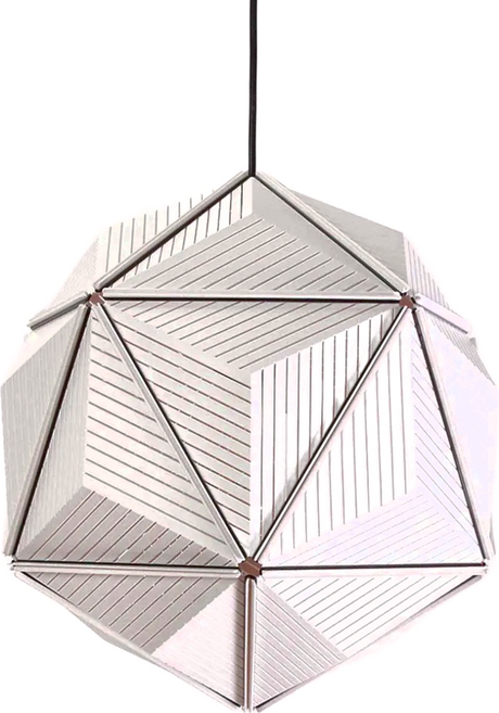 QUALy 三角幾何 燈罩, 白色